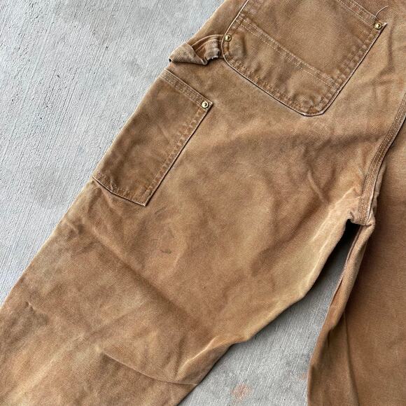 Vintage Y2K Carhartt brown double knee work wear carpenter pants - Picture 12 of 12